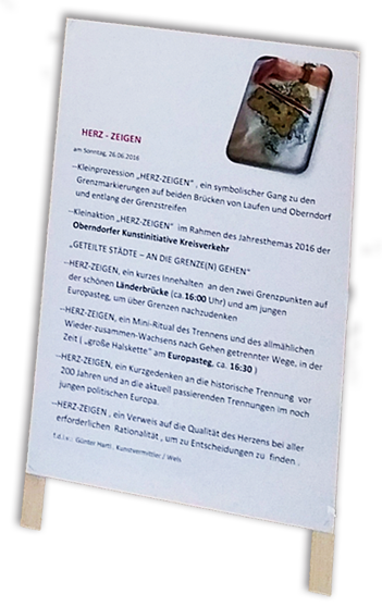 Herz zeigen Plakat